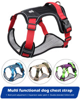 Tactical Reflective Dog Harness – 1680D Waterproof Vest for Medium & Large Dogs