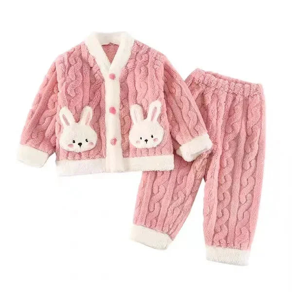 Autumn and Winter Children Pajamas | Warm Kids Sleepwear Set