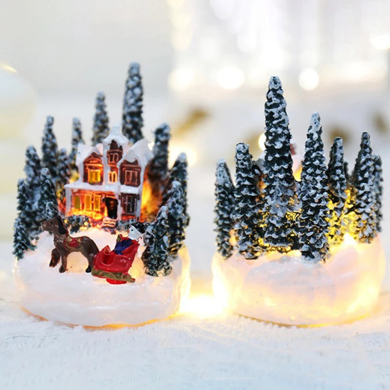 Christmas LED Night Lights – Luminous Micro Landscape House | Creative Children’s Gift & New Year Holiday Ornament