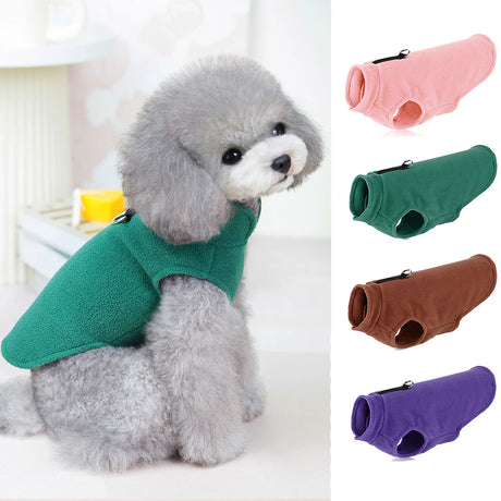 Winter Warm Fleece Dog Jacket Vest