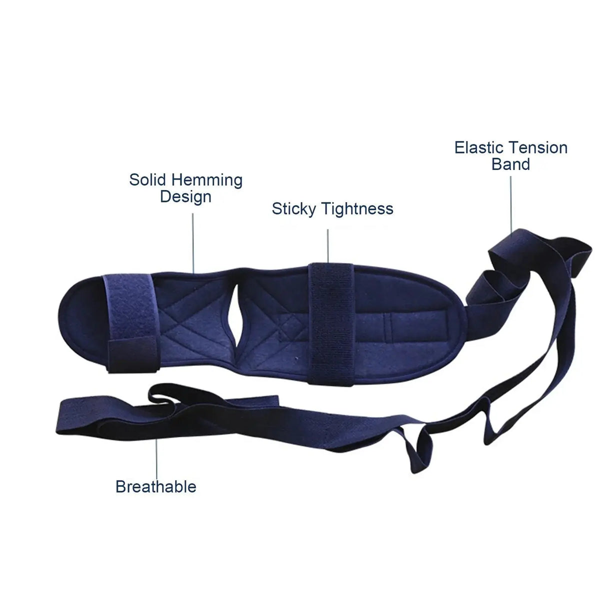 High-quality yoga stretching belt with adjustable loops