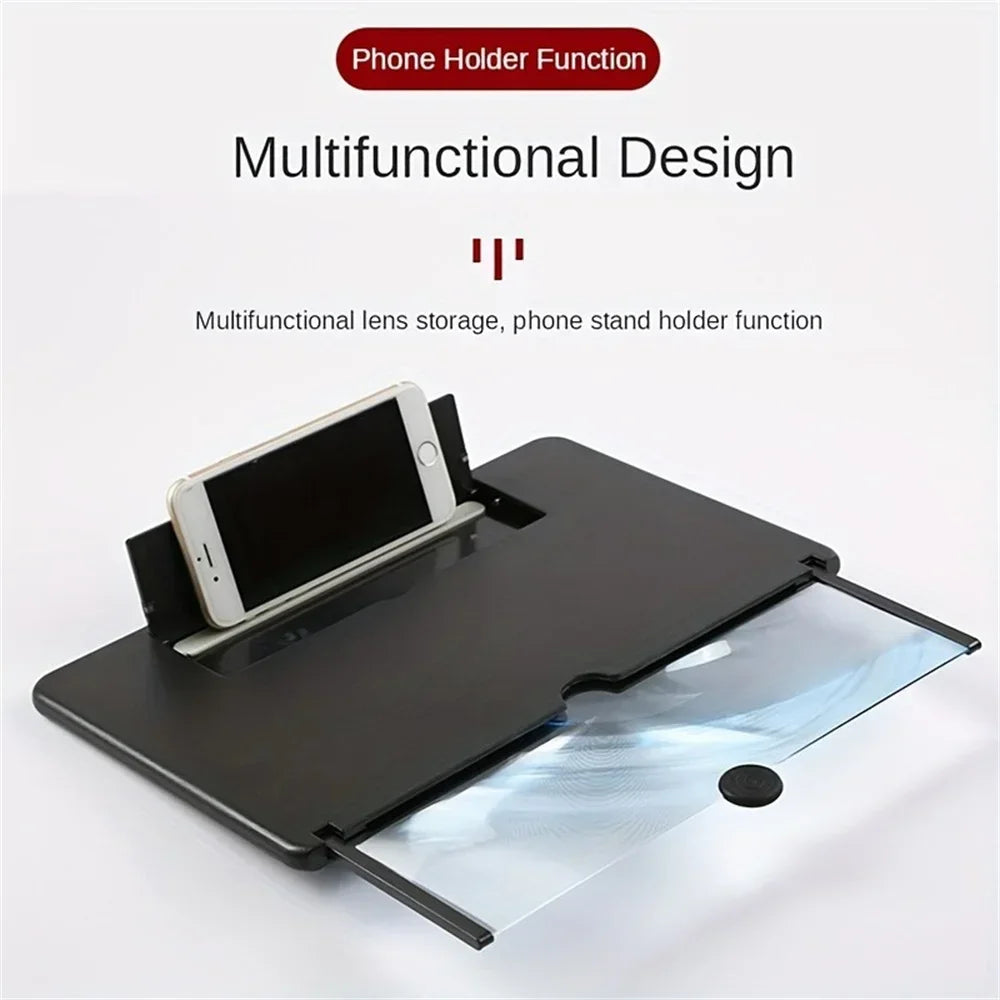 HD Mobile Phone Screen Magnifier – 12/10 inch Video Amplifier