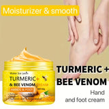 Turmeric Bee Venom Foot Cream – Anti-Drying, Crack Heel Repair & Deep Moisturizing