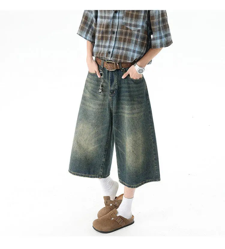Men’s  Trendy High-Waisted Wide