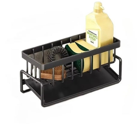 Stainless Steel Sink Organizer Drain Rack with Multi-Layer Soap & Sponge Holder