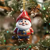 2D Acrylic Christmas Snowman Pendant – Cartoon Hanging Ornament for Tree, Home, Garden & Party Decoration (2025)
