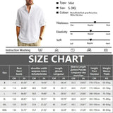 Men’s Classic Casual Stand-Up Collar V-Neck Long Sleeve Shirt