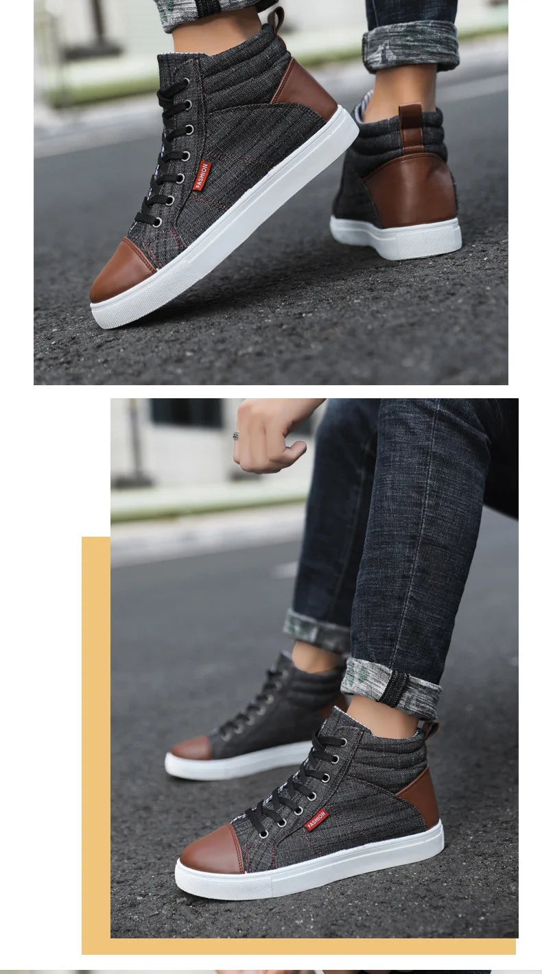 Men’s High Top Luxury Casual Sneakers