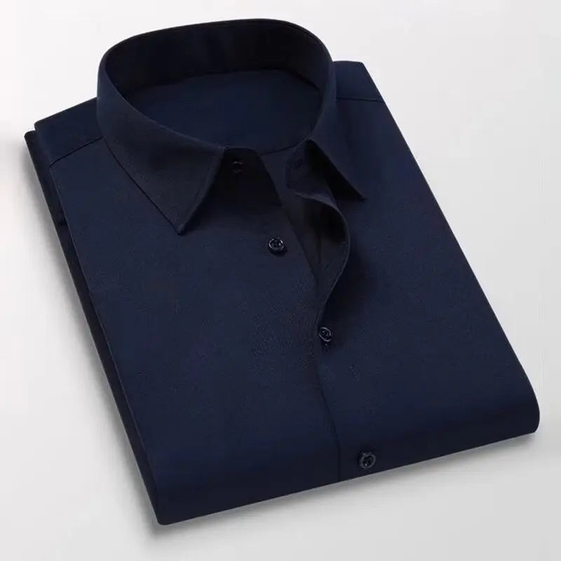Men’s Long Sleeve Blue Slim Fit Shirt