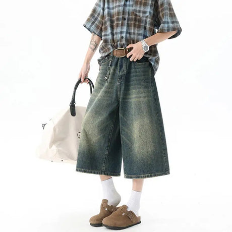 Men’s  Trendy High-Waisted Wide