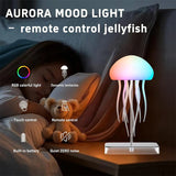 Wireless Jellyfish Rechargeable LED Desk Lamp – Multi-Color Mood Light for Bedroom & Office