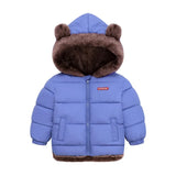 Kids Winter Thick Hooded Jacket – Boys & Girls Padded Fleece Warm Coat | Children’s Cotton Outerwear Cashmere Snowsuit