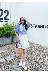 High quality women's PU rolling strip camera bag