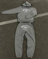 Men’s Y2K Hip-Hop Streetwear Set – Punk Gothic Embroidered Pullover & Casual Sportswear