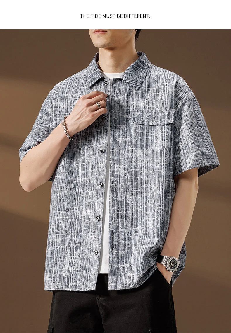 Men’s Oversized Plaid Shirt