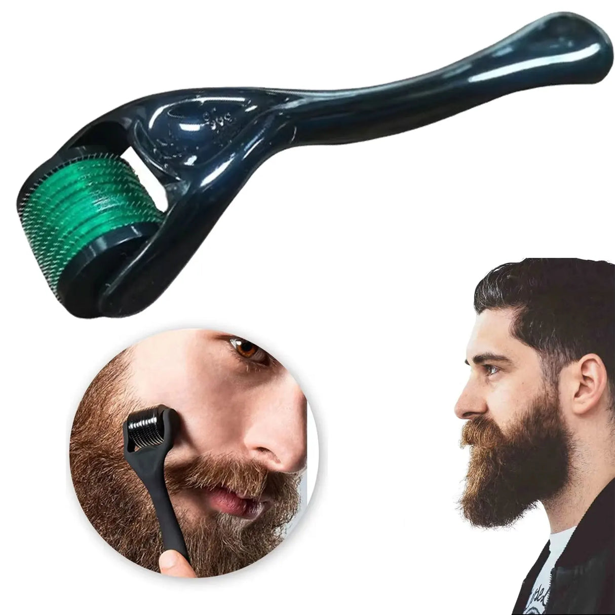 0.2–0.3mm Derma Roller – Microneedle Tool for Facial Skin & Beard Growth