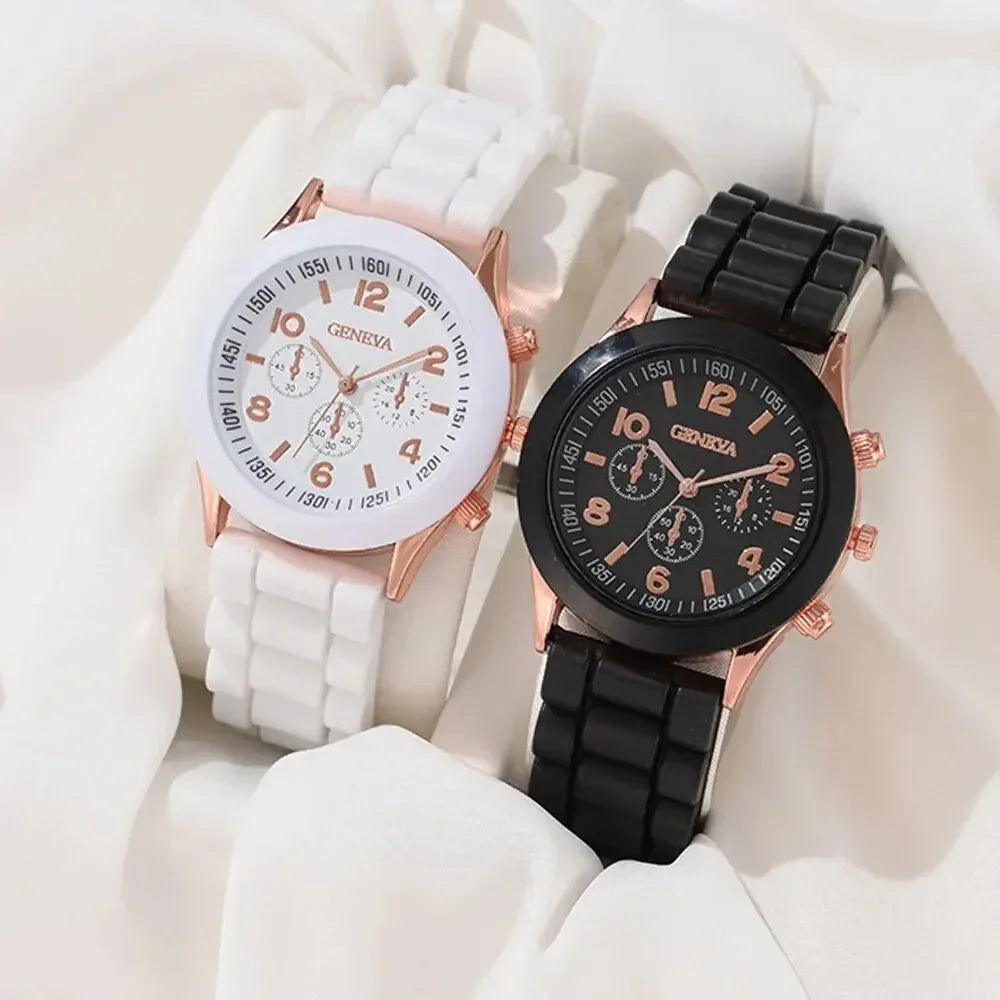 2Pcs Luxury Couple Watch Set