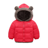 Kids Winter Thick Hooded Jacket – Boys & Girls Padded Fleece Warm Coat | Children’s Cotton Outerwear Cashmere Snowsuit