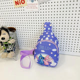 Cute Cartoon Stitch & Angel Mini Crossbody Chest Bag