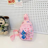 Cute Cartoon Stitch & Angel Mini Crossbody Chest Bag