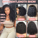 Brazilian Water Curly Bob Wig – 250 Density Glueless Human Hair Deep Wave Wig with HD 13x4/13x6 Transparent Lace Front