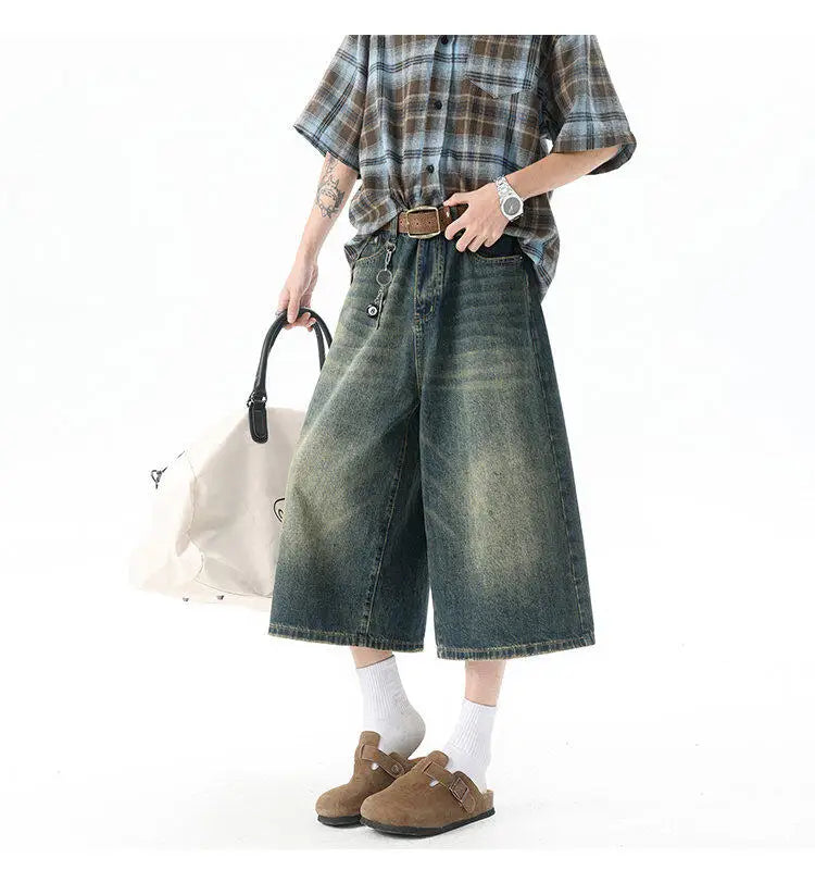 Men’s  Trendy High-Waisted Wide