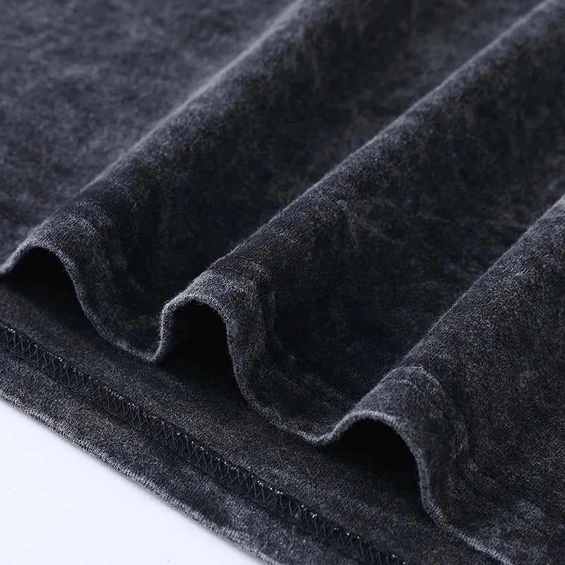 Anime Gothic Printed Oversized T-Shirt for Men