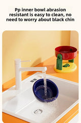 Comedero y bebedero plegable y ajustable en altura para mascotas – Soporte elevado para comida y agua para perros y gatos