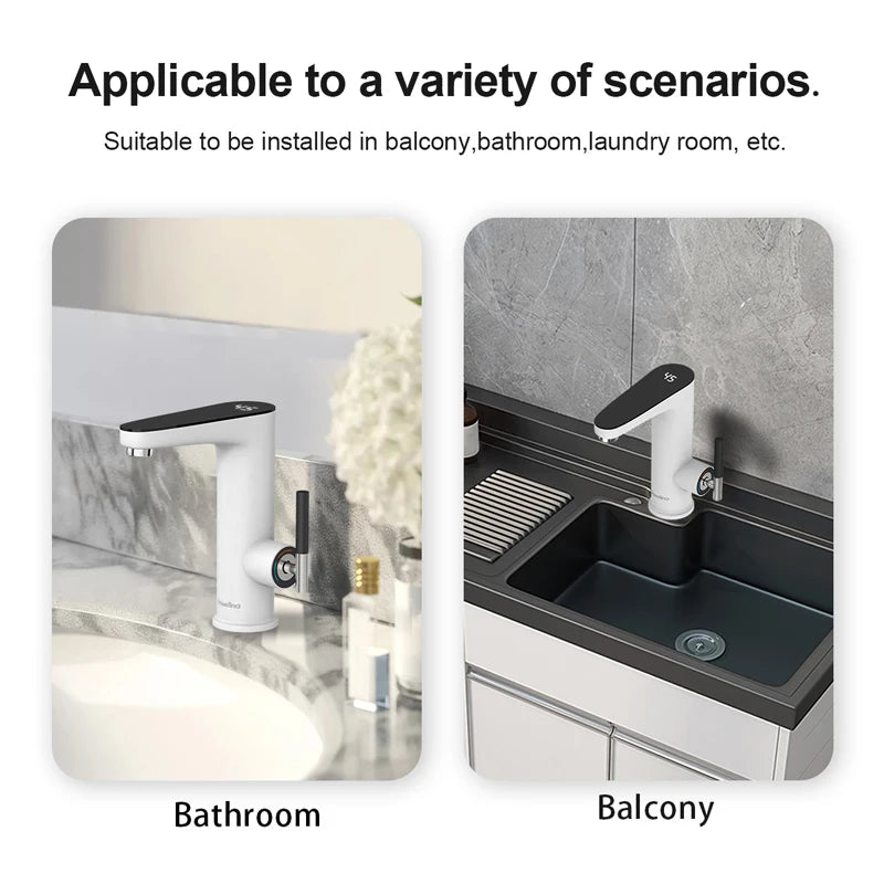 Briwellna Electric Water Heater Faucet 220V – Instant Tankless Kitchen Heating Tap