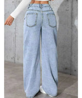 Women’s Wide-Leg Straight Denim Jeans