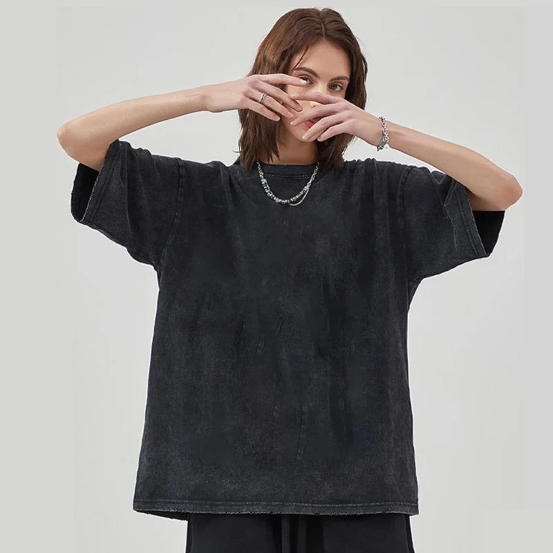 Anime Gothic Printed Oversized T-Shirt for Men