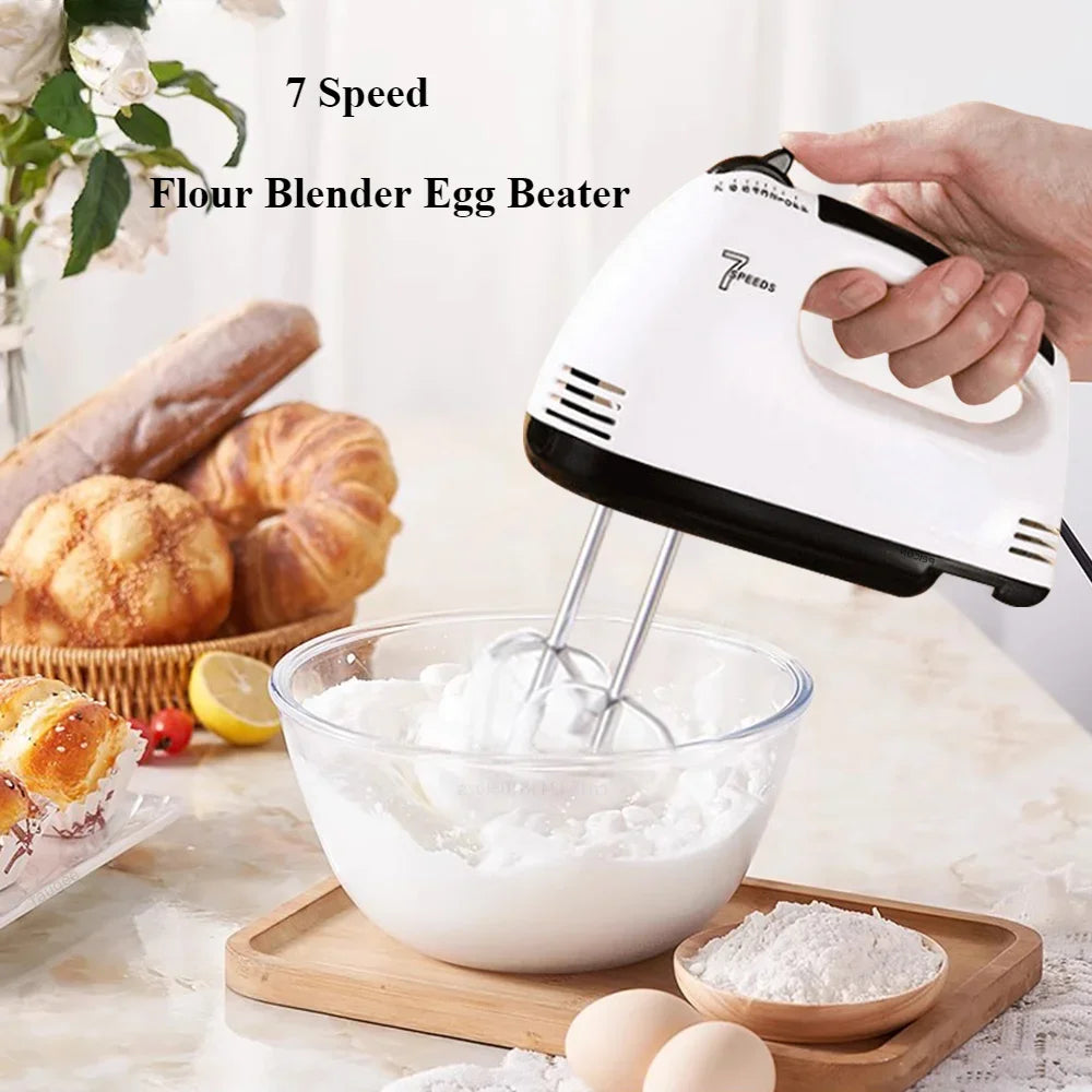 Handheld 7-Speed Automatic Electric Mixer | Multi-Functional Egg, Cream & Dough Mixer for Baking and Home Kitchen Use