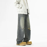Trendy Men’s High Street Ripped Jeans