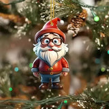2D Acrylic Christmas Snowman Pendant – Cartoon Hanging Ornament for Tree, Home, Garden & Party Decoration (2025)