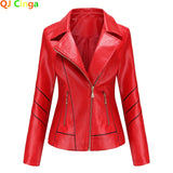 Women's PU Faux Leather Biker Jacket
