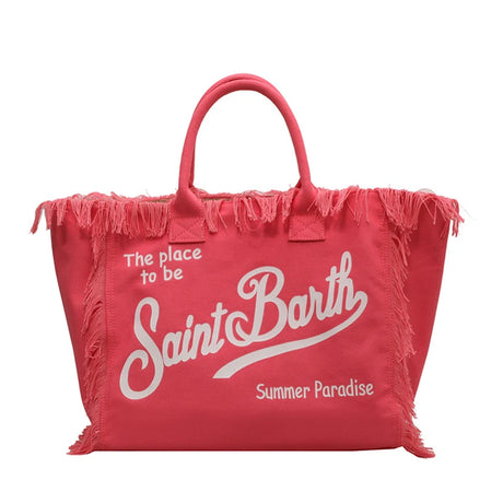 Women’s Denim Printed Beach Bag