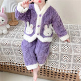 Autumn and Winter Children Pajamas | Warm Kids Sleepwear Set