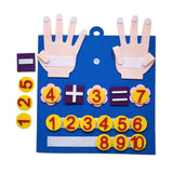 Toddler Montessori Felt Finger Numbers Math Learning Toy