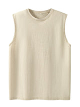 Men’s Washed Cotton Loose Sleeveless Tank Top