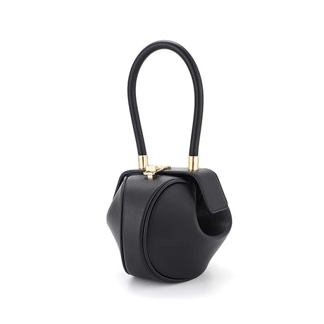 Stylish Round Ball PU Leather Mini Shoulder Handbag