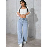 Women’s Wide-Leg Straight Denim Jeans