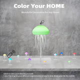 Wireless Jellyfish Rechargeable LED Desk Lamp – Multi-Color Mood Light for Bedroom & Office