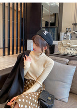 Women Turtleneck Sweater Long Sleeve Top