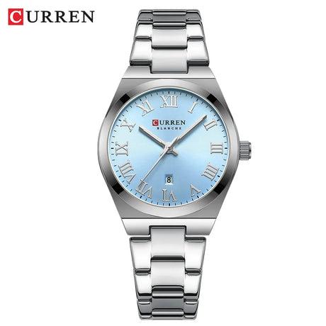 Women’s Small Face Watch – Stainless Steel Analog Quartz Watch with Calendar | Waterproof Ladies Wristwatch