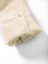 Men’s Classic Casual Stand-Up Collar V-Neck Long Sleeve Shirt