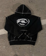 Men’s Y2K Hip-Hop Streetwear Set – Punk Gothic Embroidered Pullover & Casual Sportswear