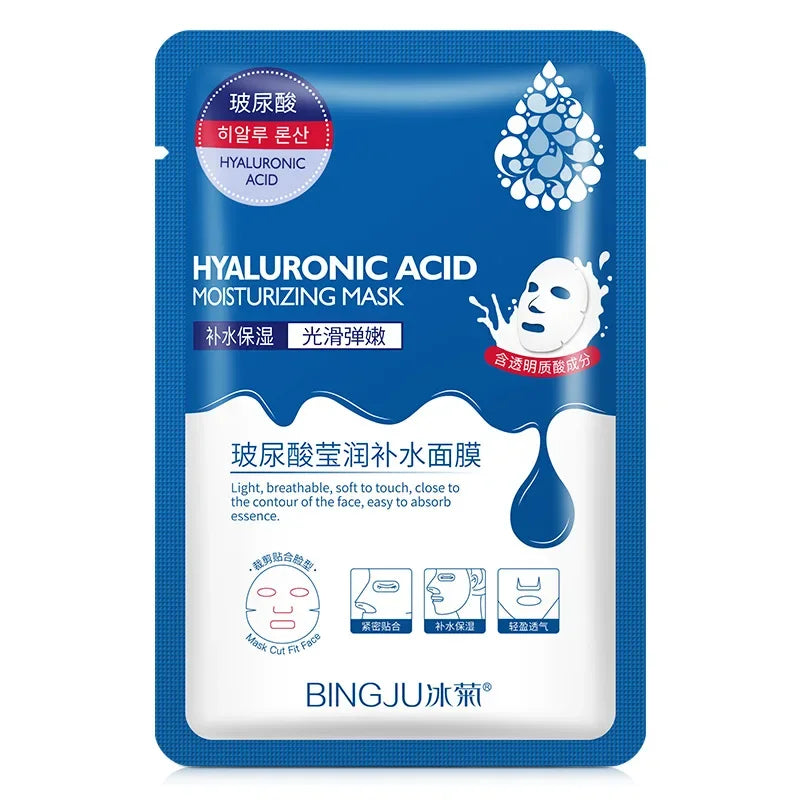 Hyaluronic Facial Mask - Hydrating, Moisturizing and Pore Care (10pcs)