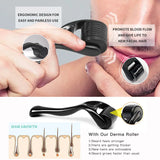 0.2–0.3mm Derma Roller – Microneedle Tool for Facial Skin & Beard Growth