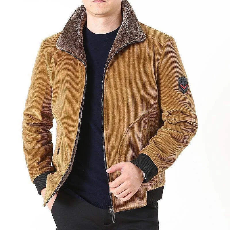 Men’s 2025 Winter Velvet-Thickened Corduroy Jacket