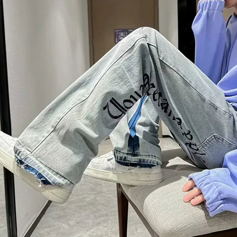 Men’s 2025 Fashion Streetwear Baggy Jeans